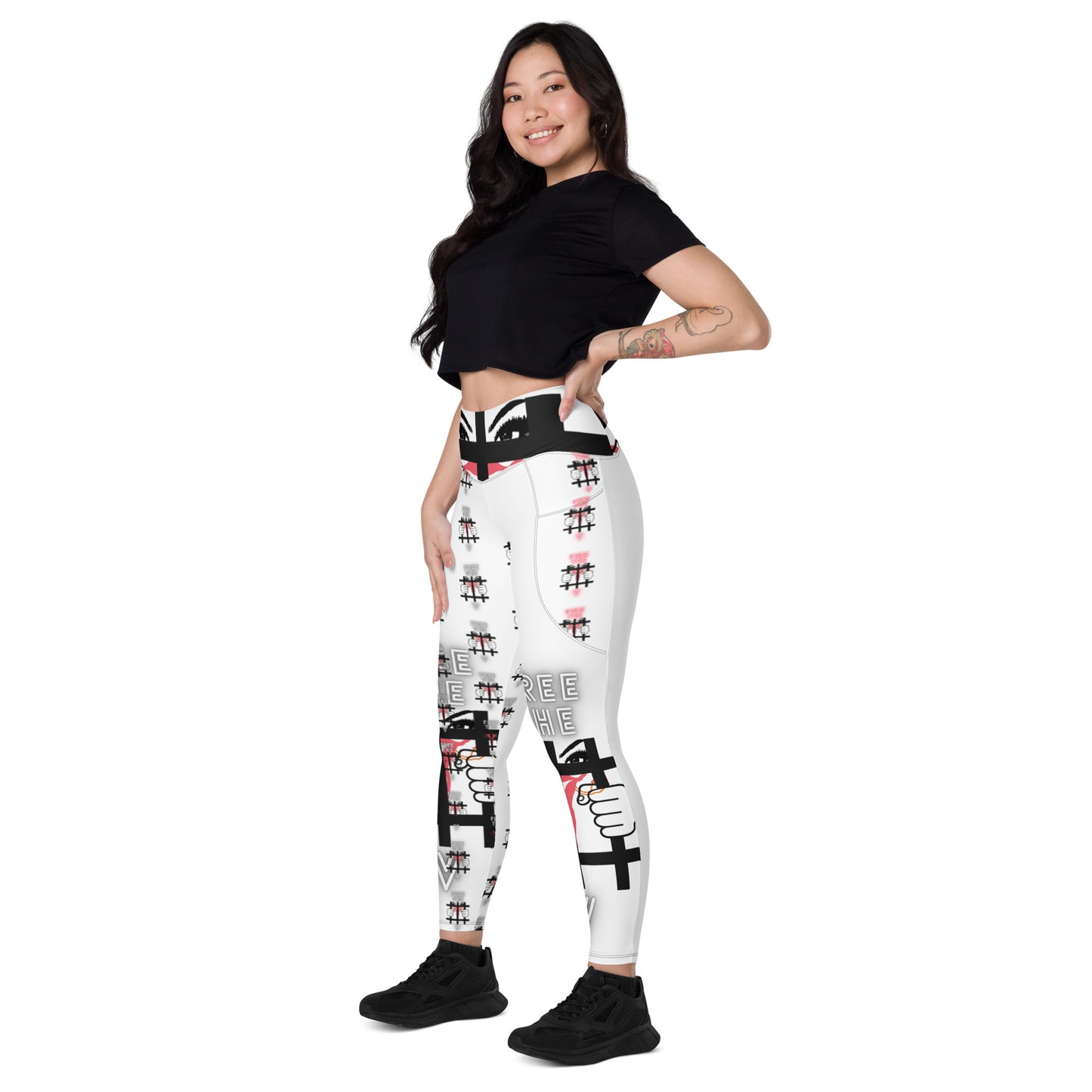 Regis Marcellus "FREE THE V" Leggings with pockets