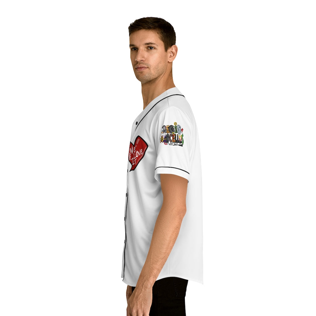 We Love It Men's Baseball Jersey (AOP)