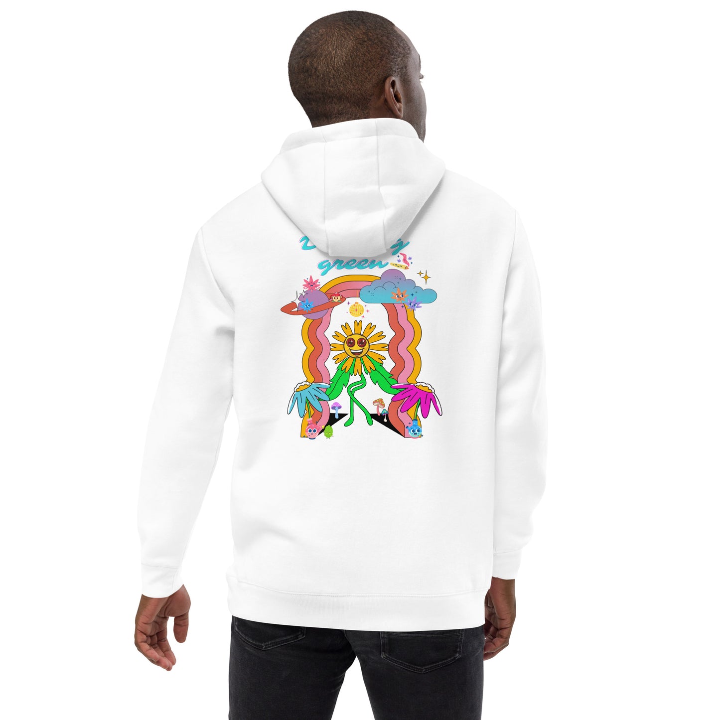 Dancing Green Unisex fashion hoodie