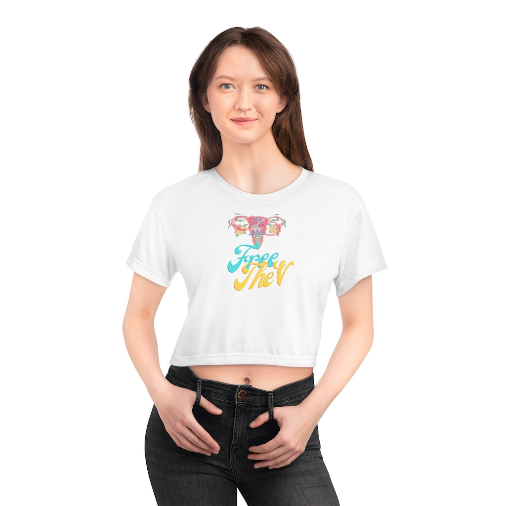 Regis Marcellus Womens Right's AOP Crop Tee