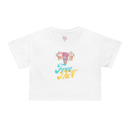 Regis Marcellus Womens Right's AOP Crop Tee