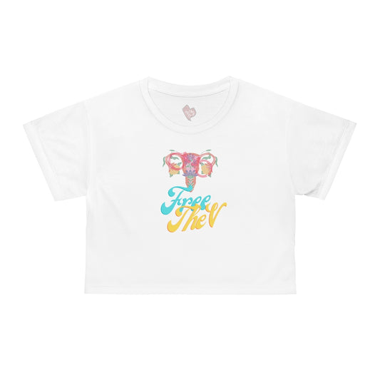 Regis Marcellus Womens Right's AOP Crop Tee