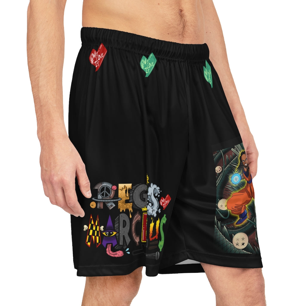 Regis Marcellus Anime Basketball Shorts