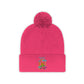 Dancing Green Pom Pom Beanie