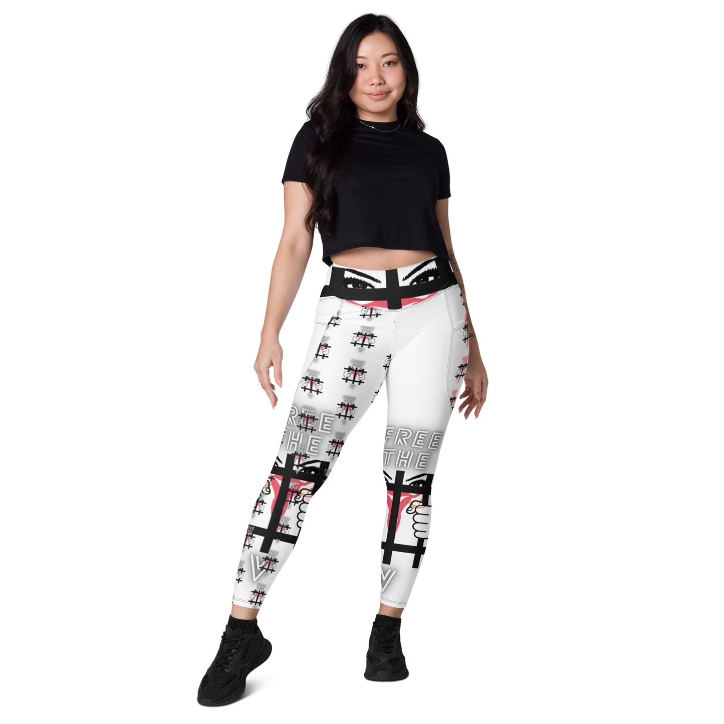 Regis Marcellus "FREE THE V" Leggings with pockets