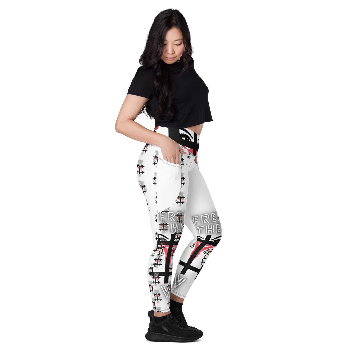 Regis Marcellus "FREE THE V" Leggings with pockets