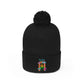 Dancing Green Pom Pom Beanie