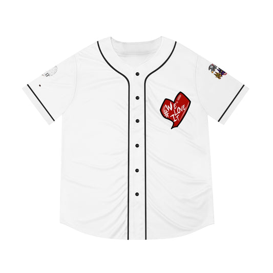 We Love It Men's Baseball Jersey (AOP)