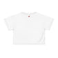 Regis Marcellus Women's Rights (black seams)AOP Crop Tee