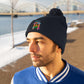 Dancing Green Pom Pom Beanie