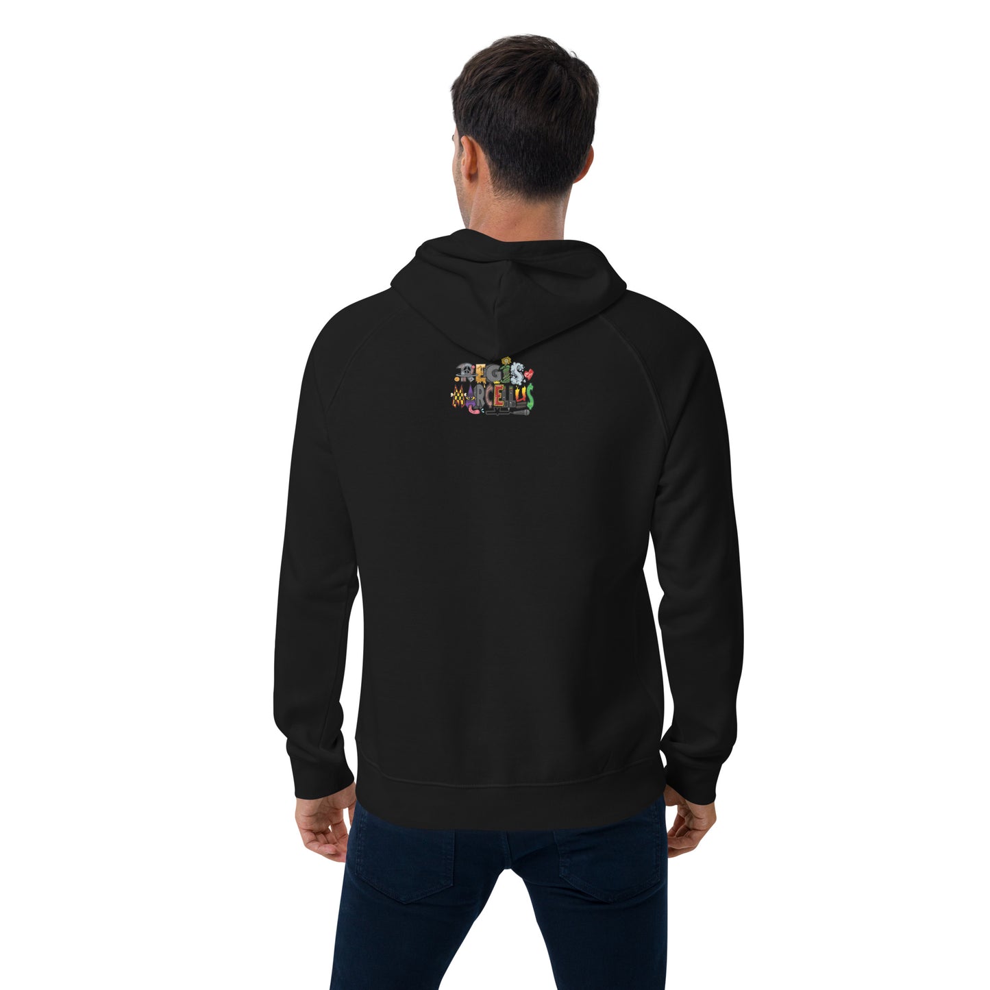 Red Beard Unisex eco raglan hoodie