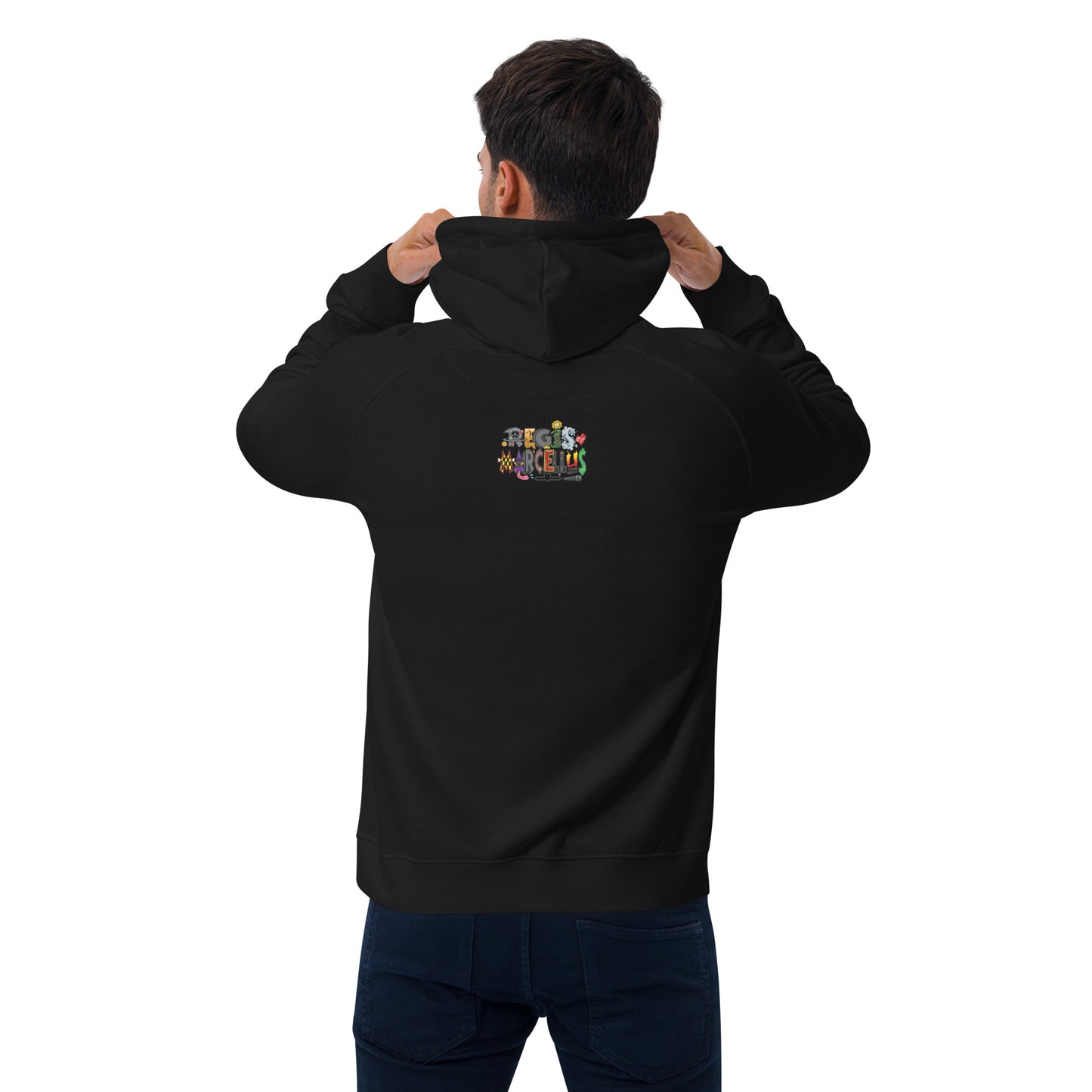 Red Beard Unisex eco raglan hoodie