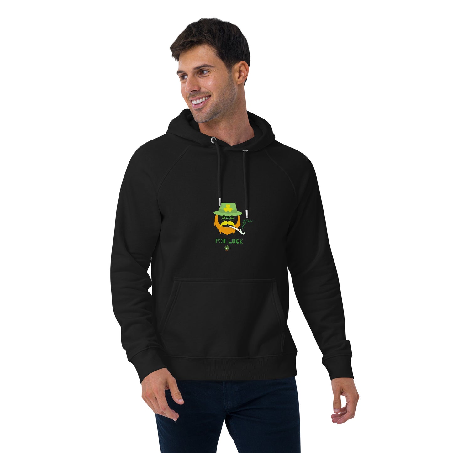 Red Beard Unisex eco raglan hoodie