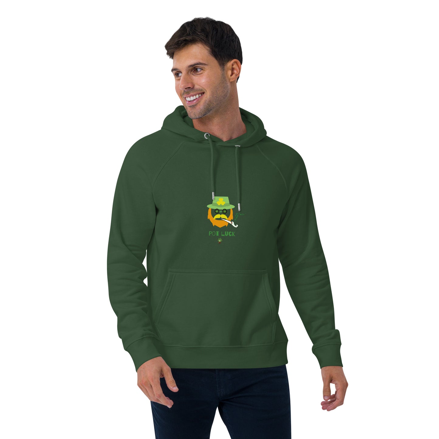 Red Beard Unisex eco raglan hoodie