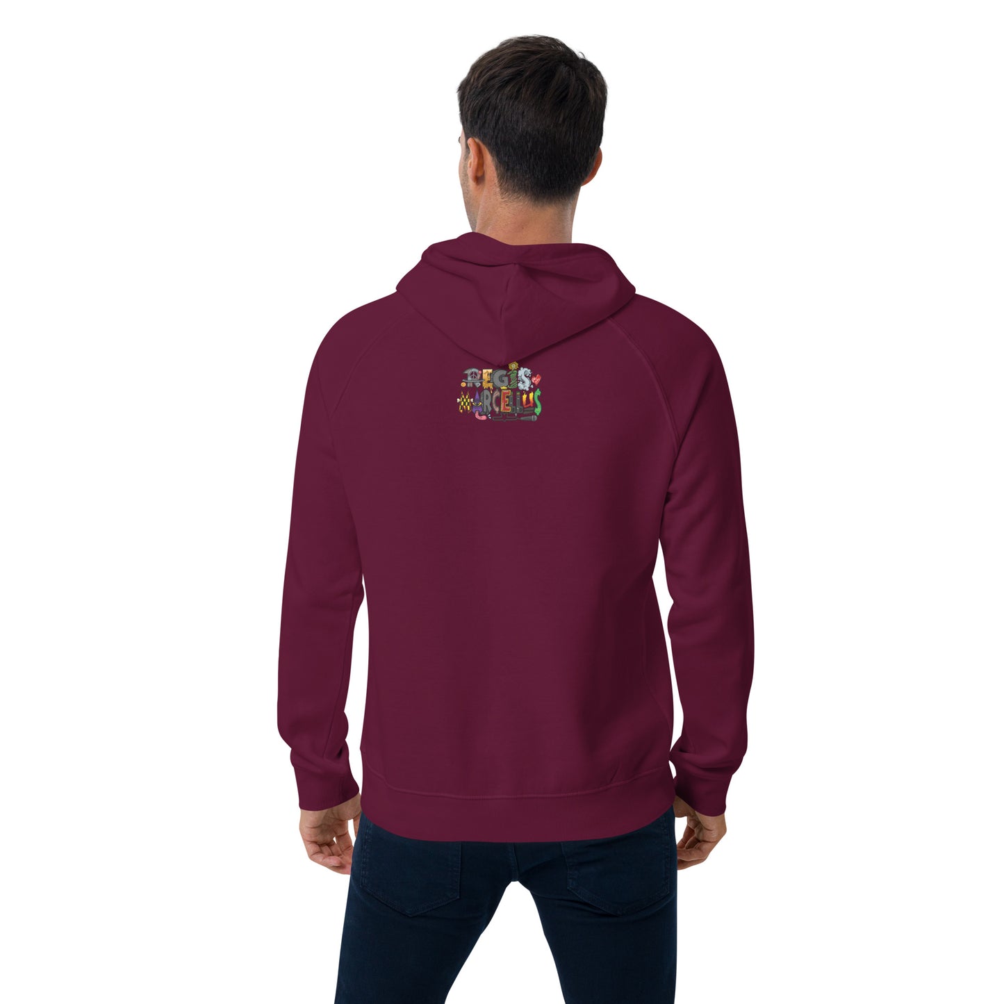 Red Beard Unisex eco raglan hoodie