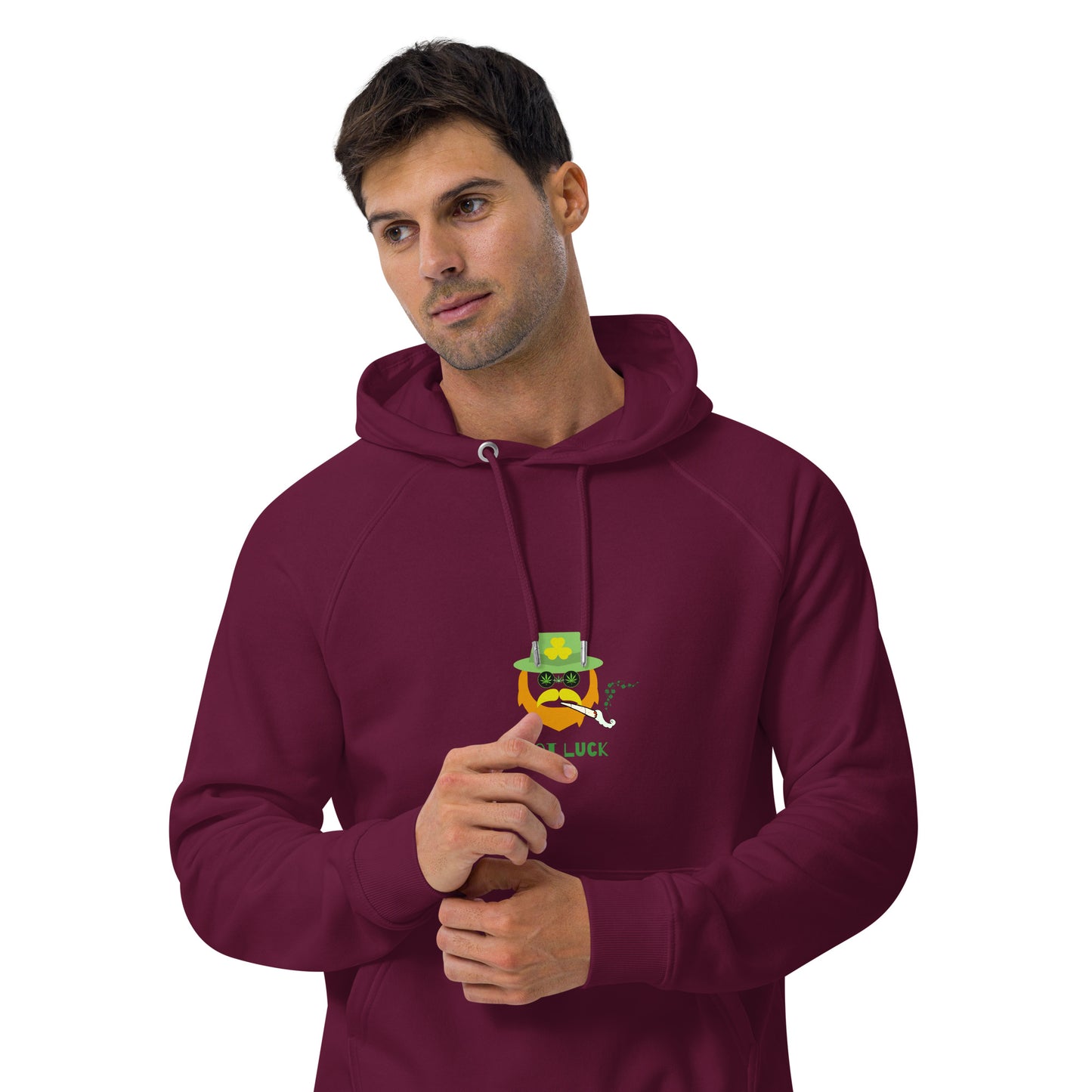 Red Beard Unisex eco raglan hoodie
