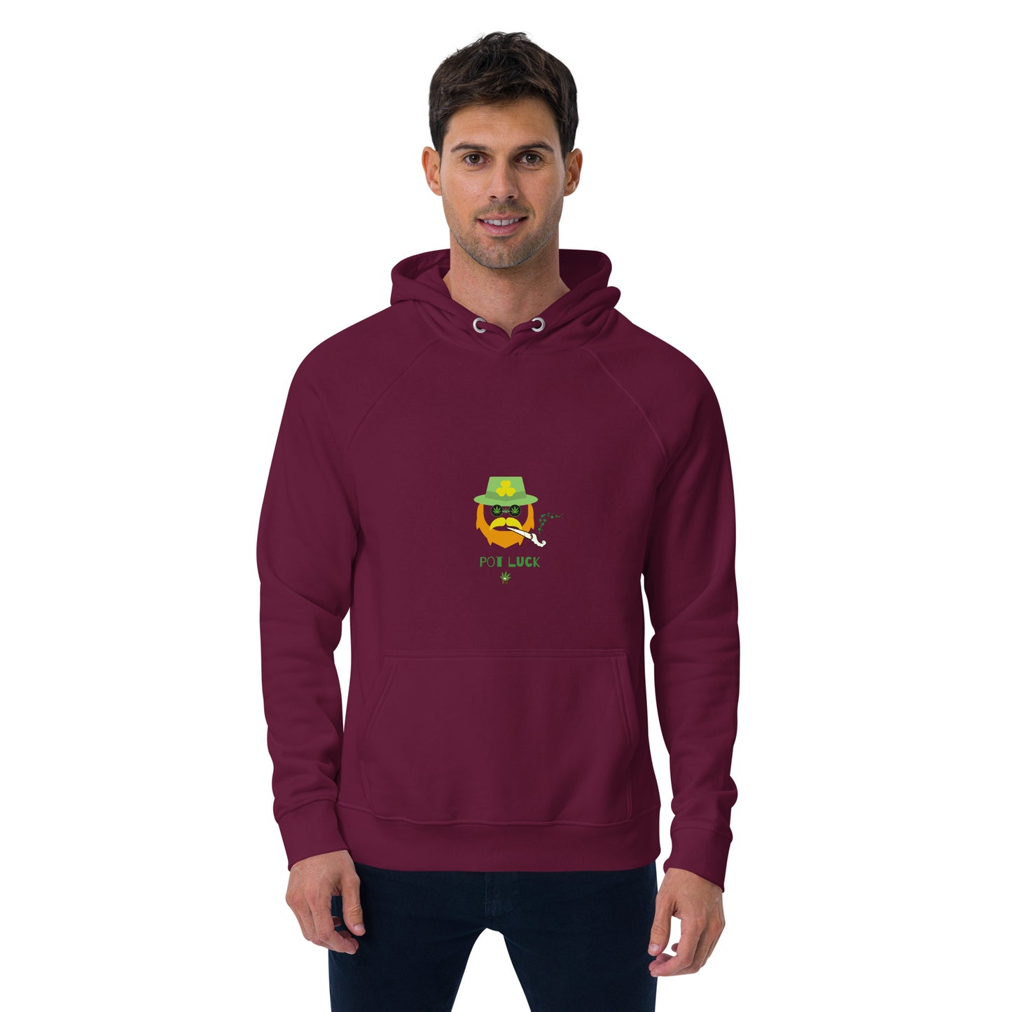 Red Beard Unisex eco raglan hoodie
