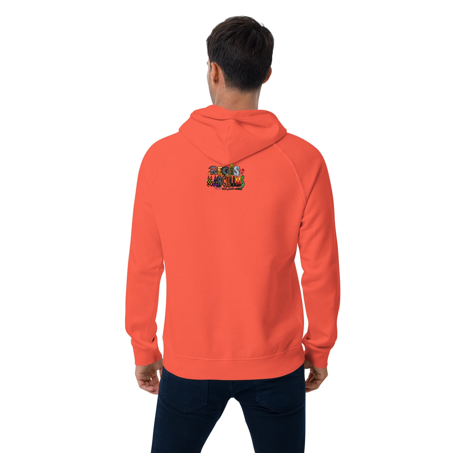 Red Beard Unisex eco raglan hoodie