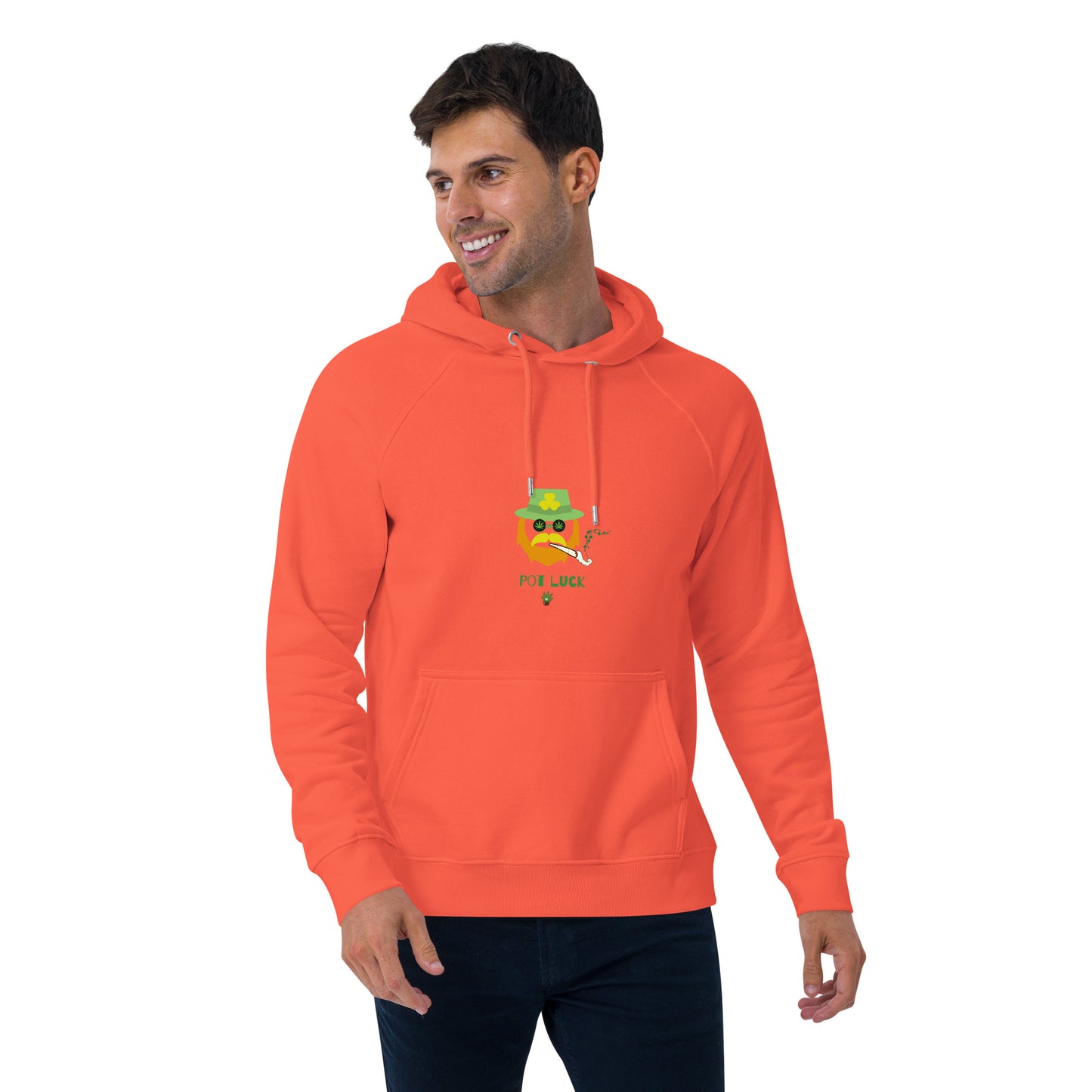 Red Beard Unisex eco raglan hoodie