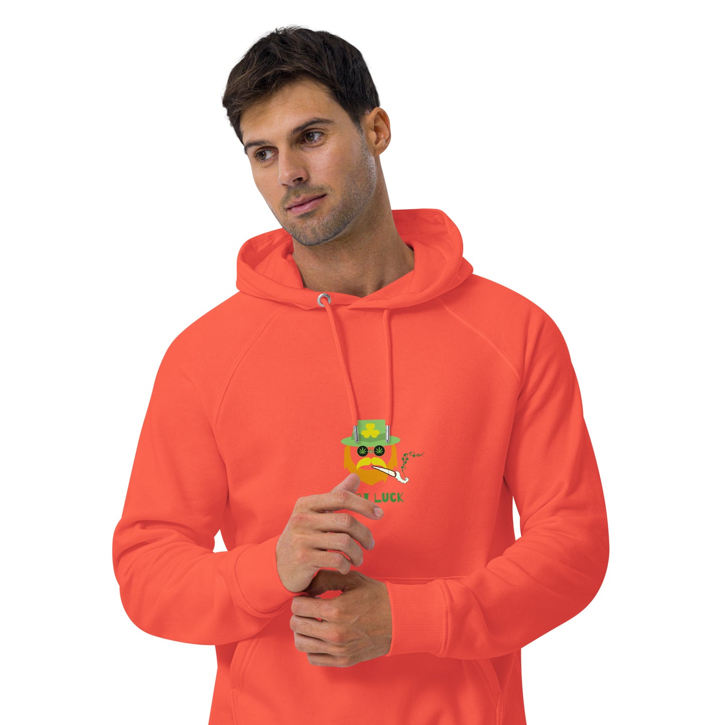 Red Beard Unisex eco raglan hoodie