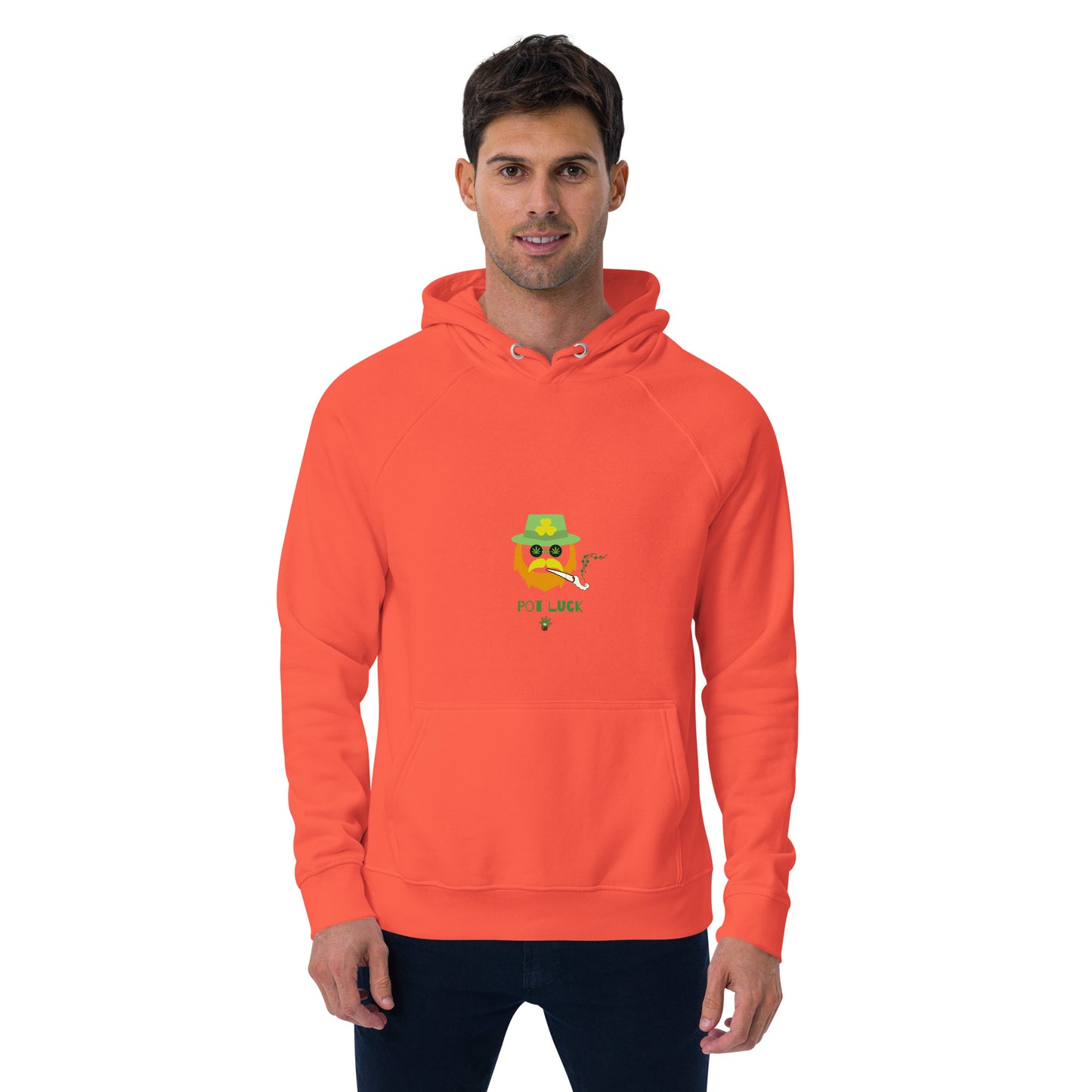 Red Beard Unisex eco raglan hoodie
