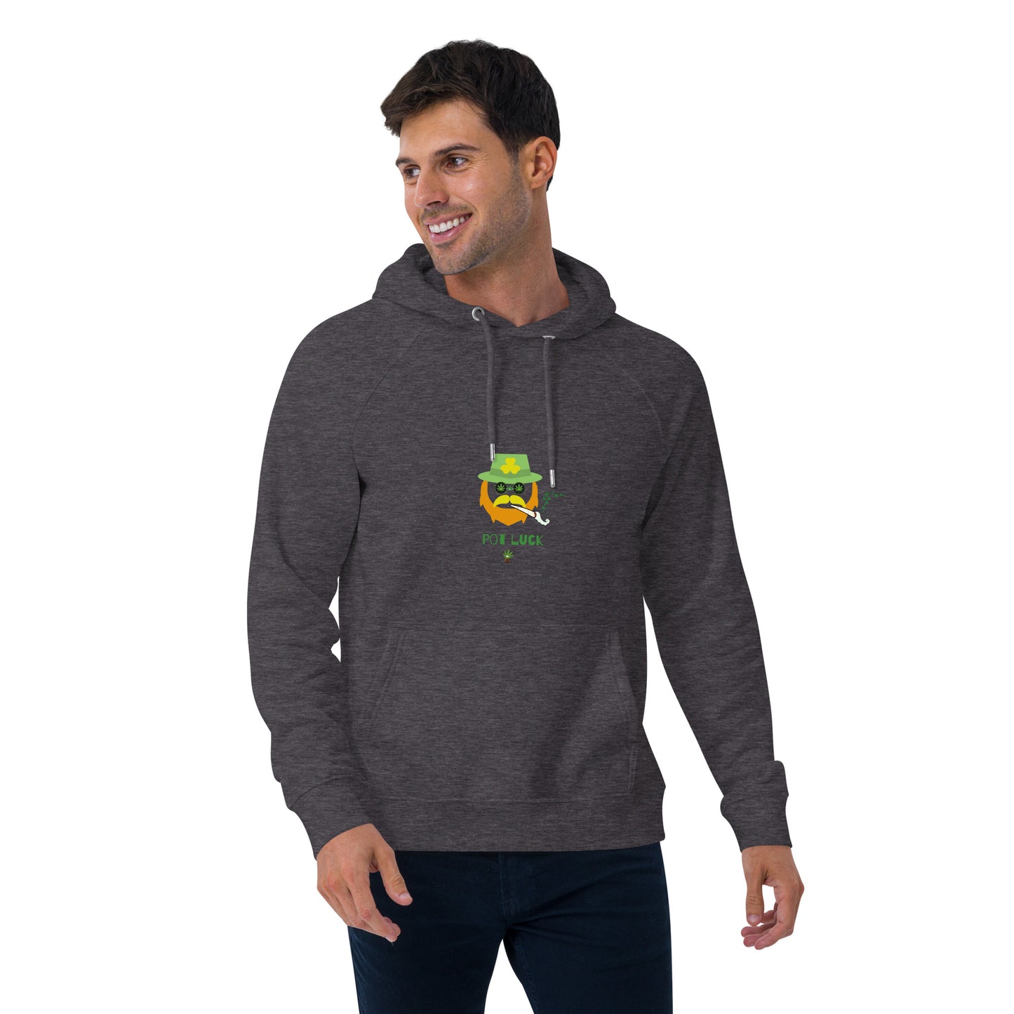 Red Beard Unisex eco raglan hoodie