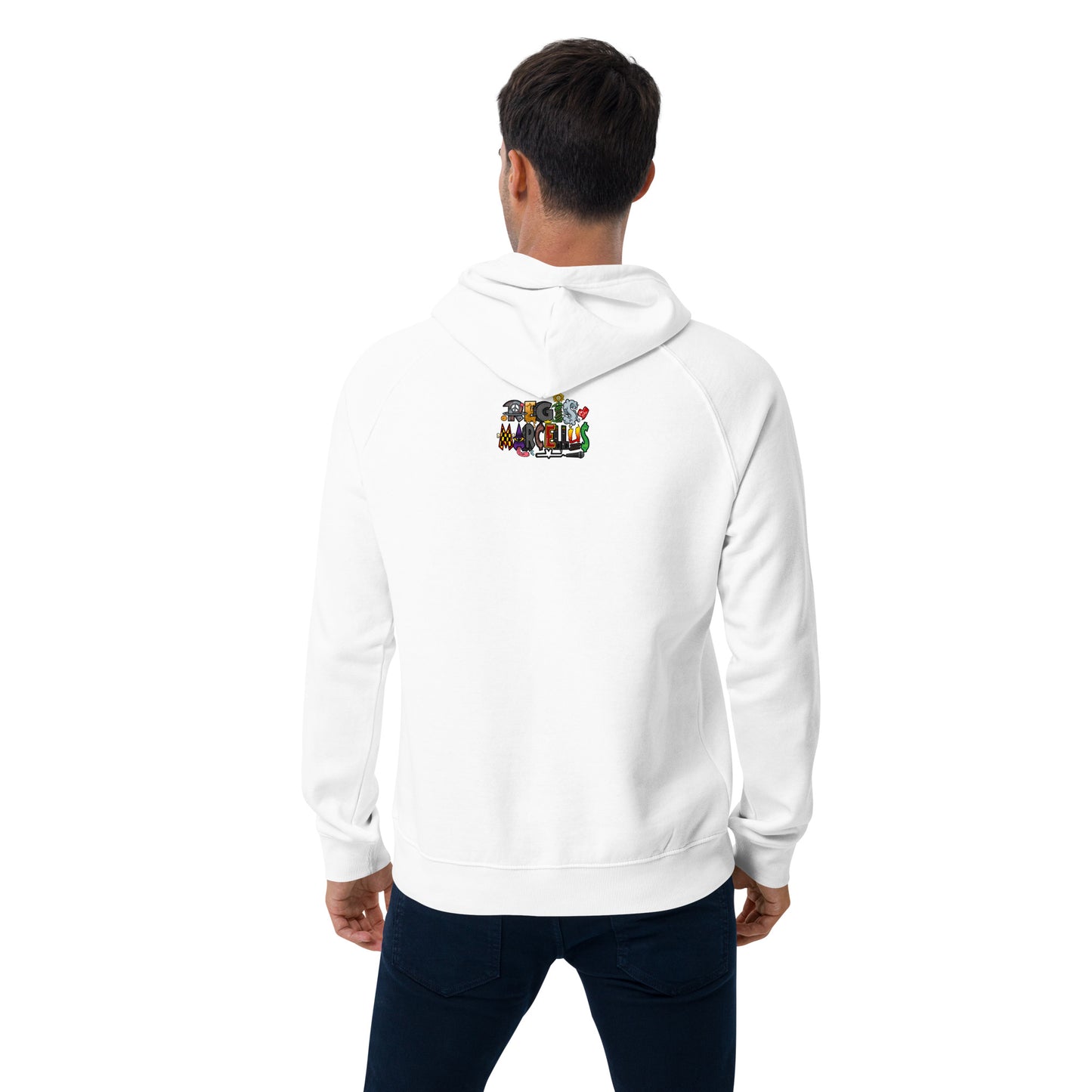 Red Beard Unisex eco raglan hoodie