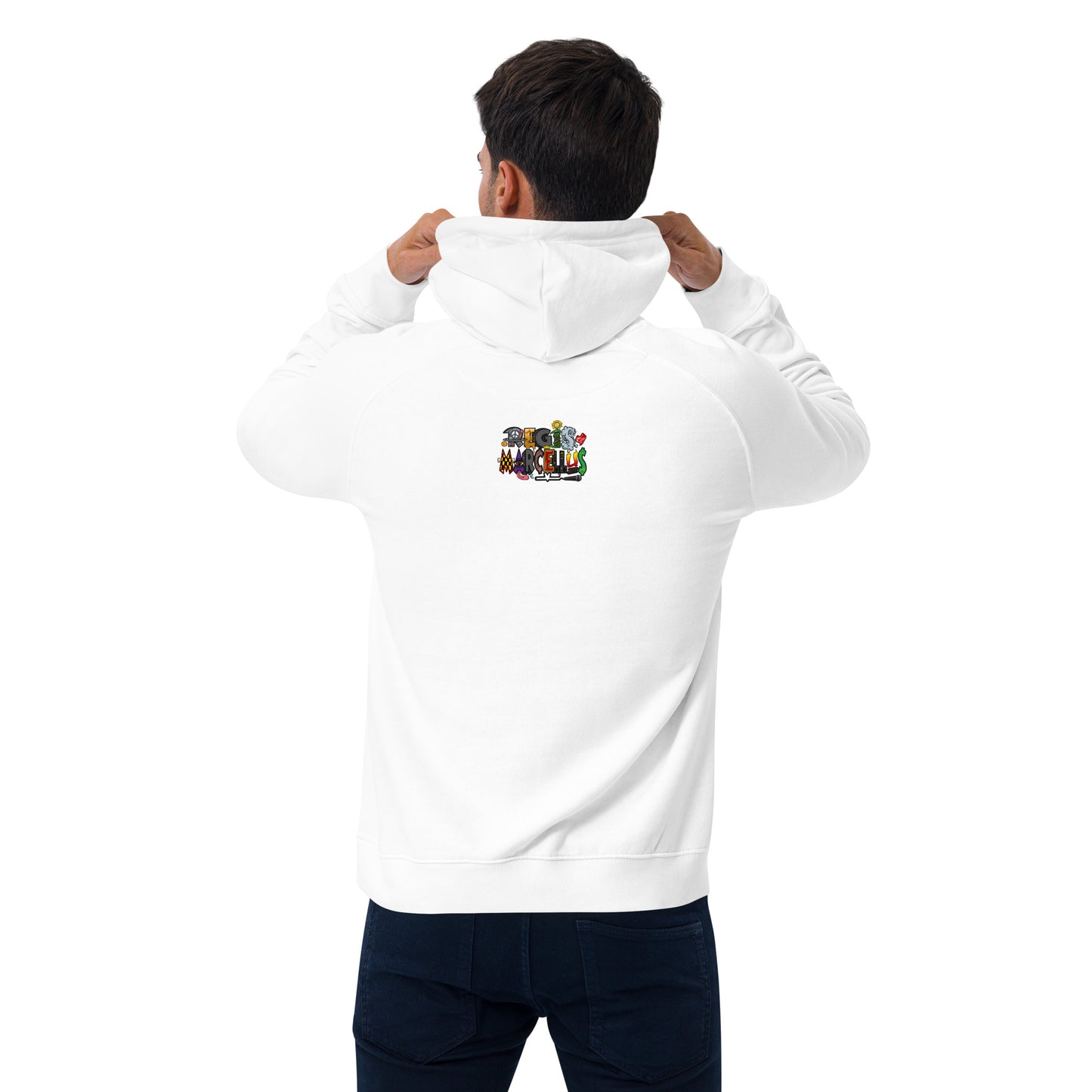 Red Beard Unisex eco raglan hoodie