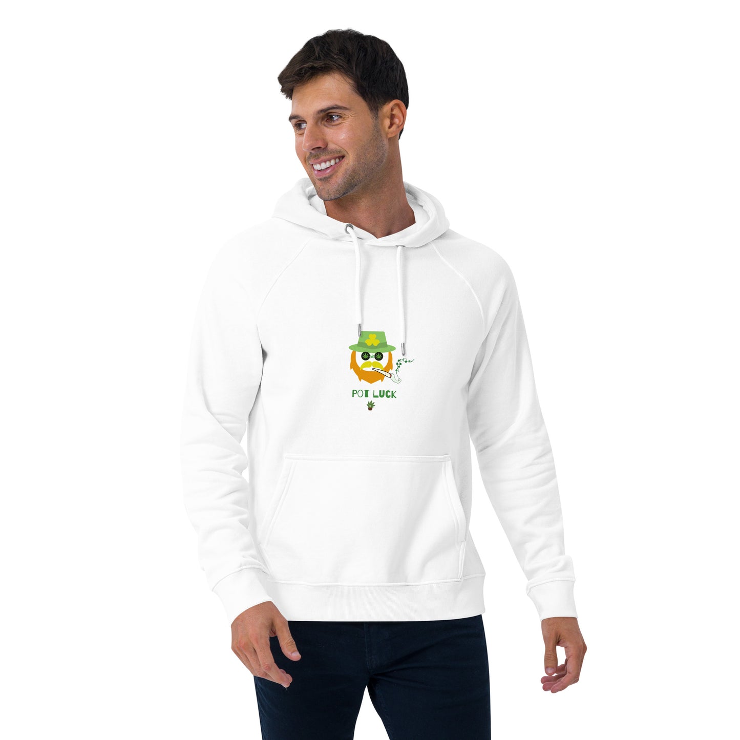 Red Beard Unisex eco raglan hoodie