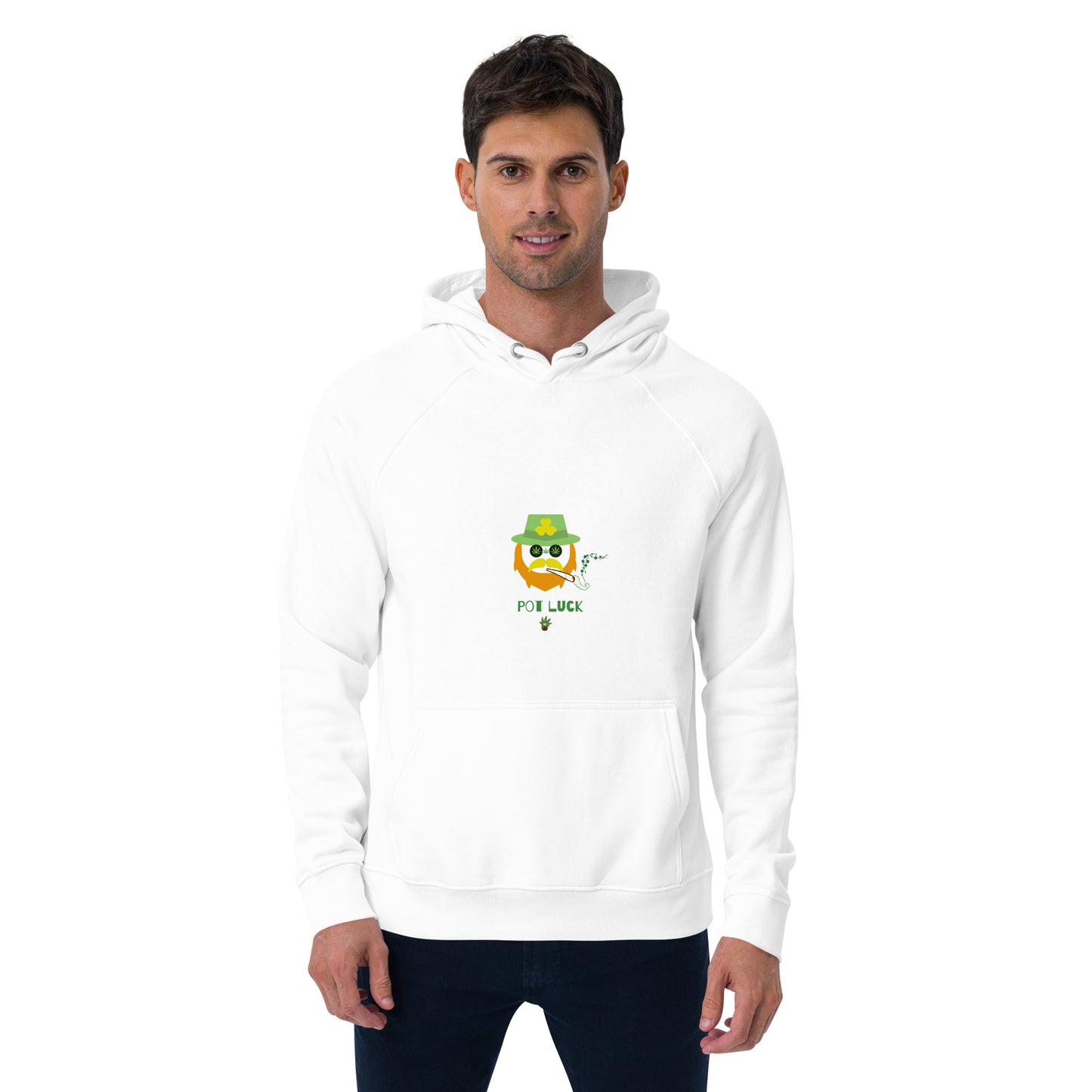 Red Beard Unisex eco raglan hoodie