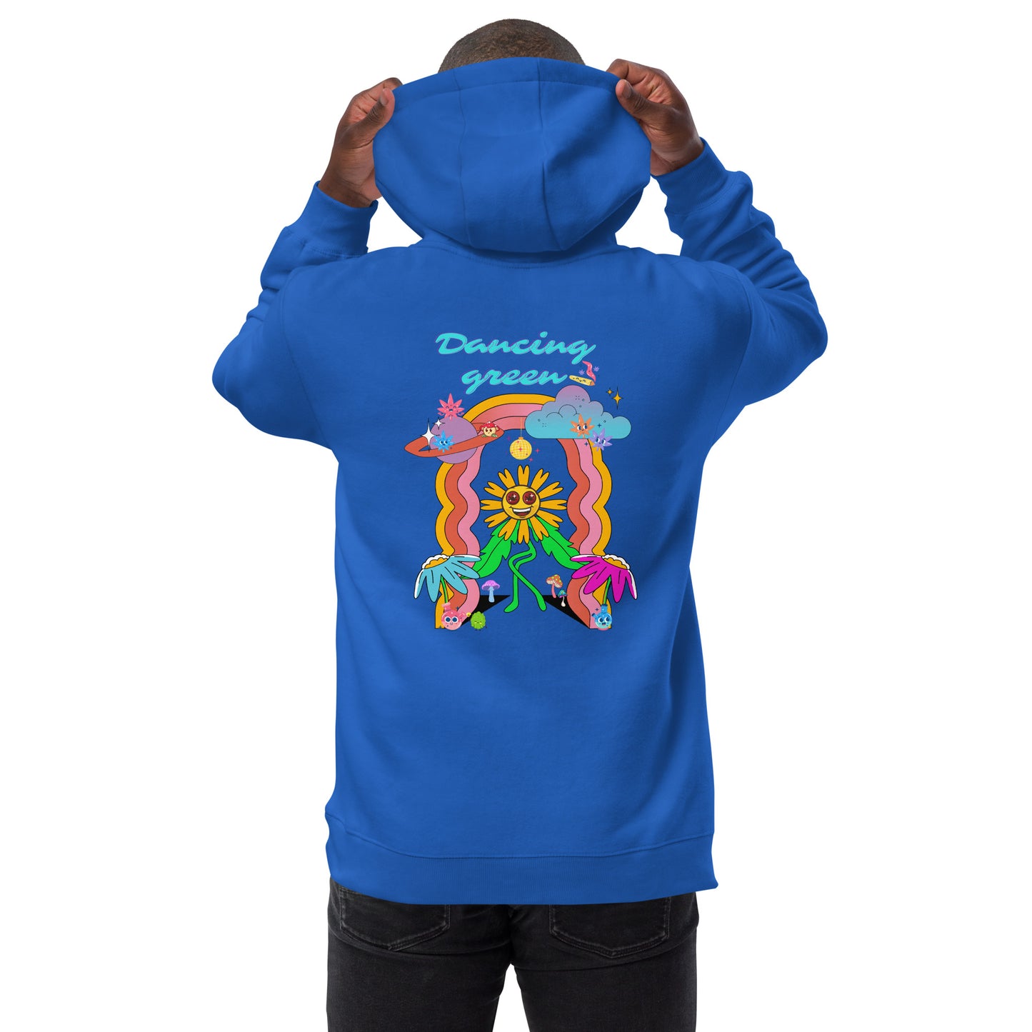 Dancing Green Unisex fashion hoodie